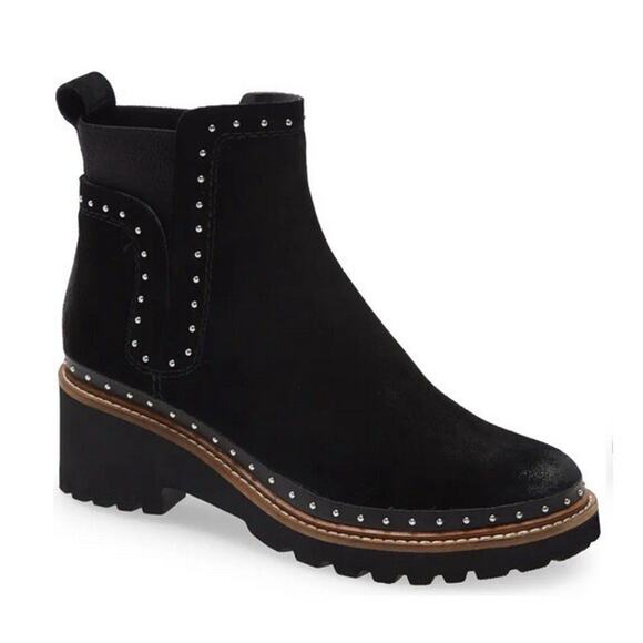 Dolce Vita Huey Studded Pull-On Suede Platform Bootie US 10 - Picture 1 of 11